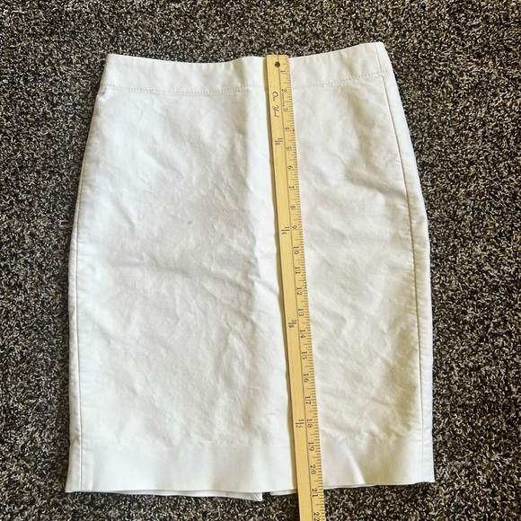 J. Crew White Midi Pencil Skirt for Work - Picture 2 of 5